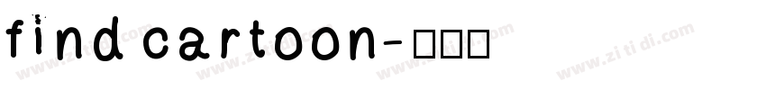 find cartoon字体转换